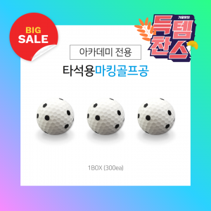 [타석형] 지앤씨골프 아카데미전용 마킹 골프공 (정품)