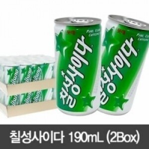 ★특가★칠성사이다 190mLx60캔/탄산음료/사이다/칠성/음료